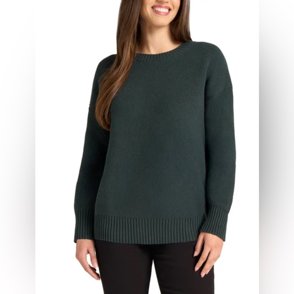 💚 Matty M Waffle Knit Crew Neck Sweater – NWT 💚